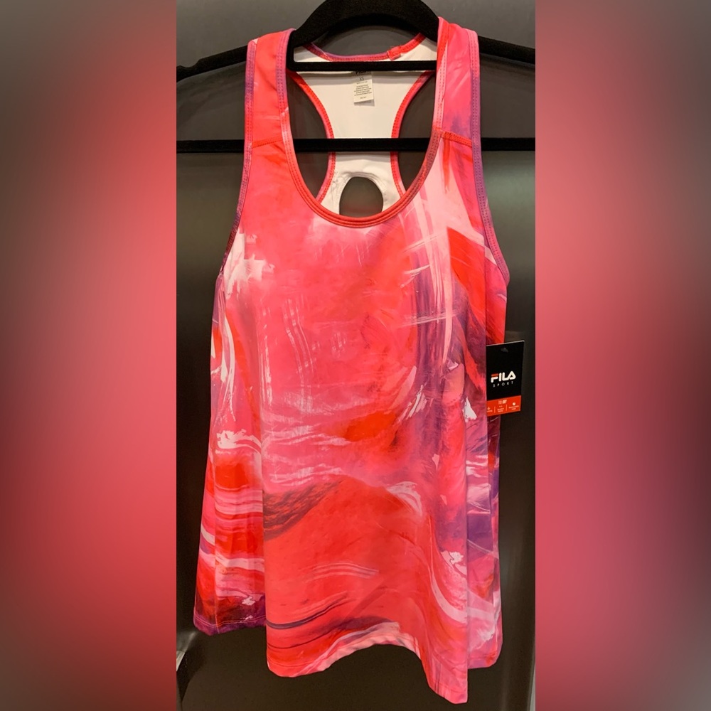 New NWT Fila Sport Tru-Dry Tank with Built-In Bra Removable Cups size XS